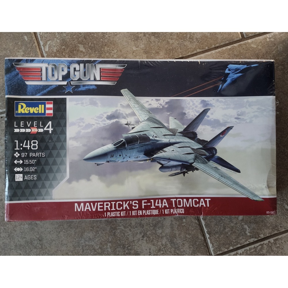 Revell Top Gun Maverick's F-14A Tomcat 1:48 Scale Model Kit 85-5872 New Sealed